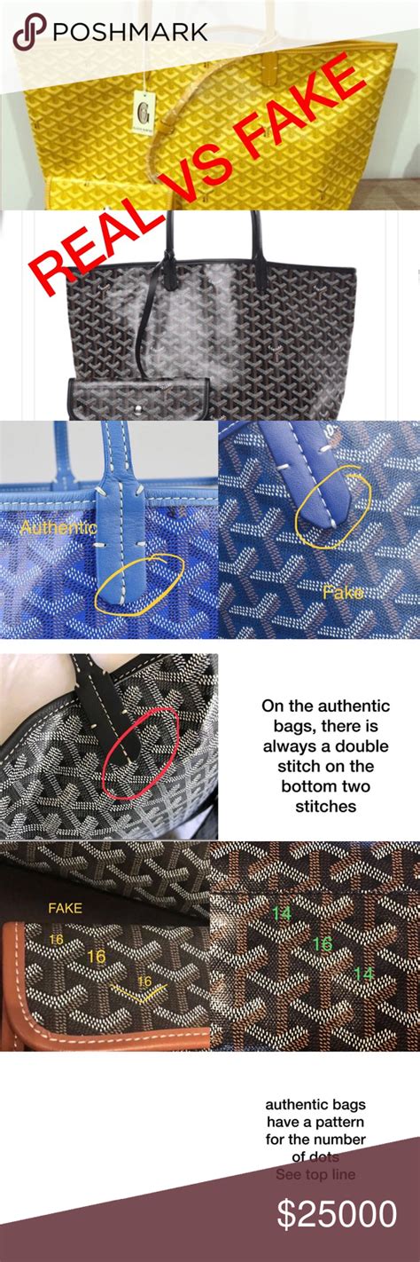 guess goyard|genuine goyard bag identification.